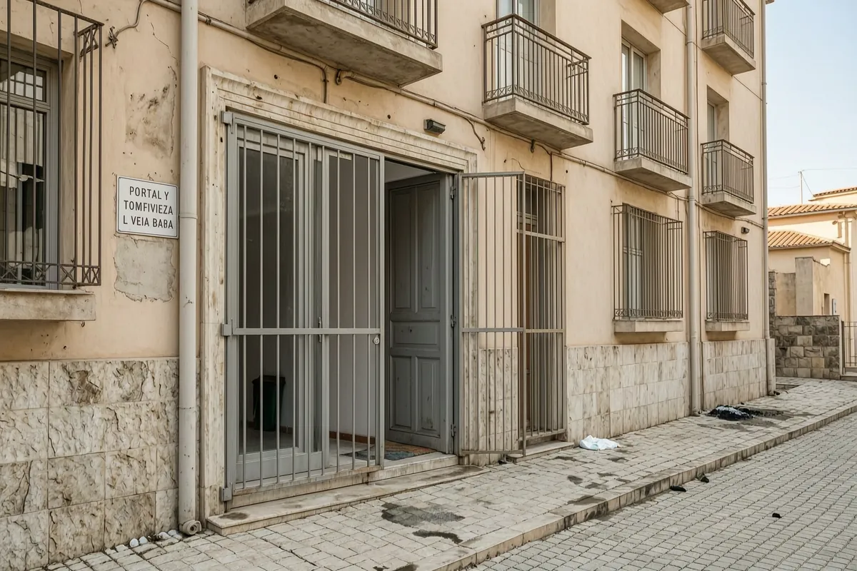 Portal de un edificio en Torrevieja