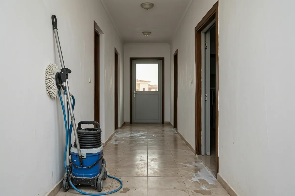 Equipo de limpieza en una vivienda de Torrevieja